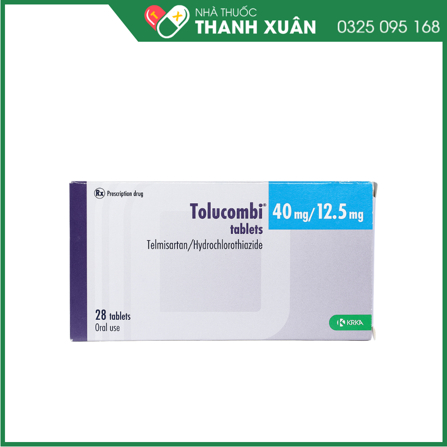 Tolucombi 40mg/12,5 mg Tablets điều trị tăng huyết áp vô căn